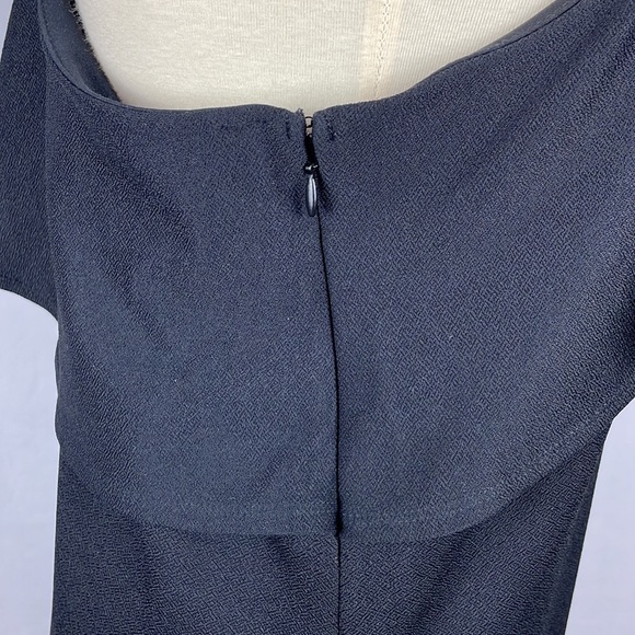 Xhilaration One Shoulder Black Side Zip Ruffle Dress - Size Large - Picture 8 of 12